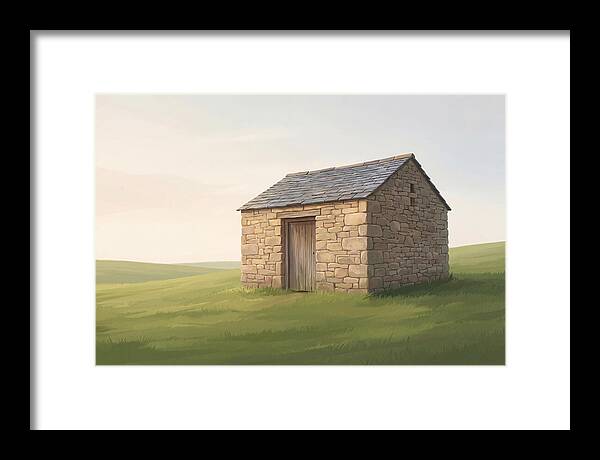 Stone Granary With Wooden Door