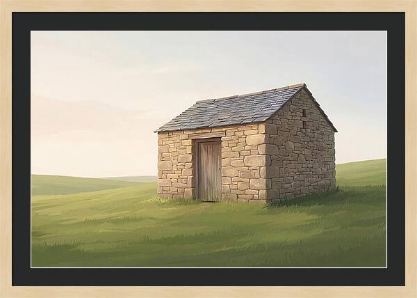 Stone Granary With Wooden Door