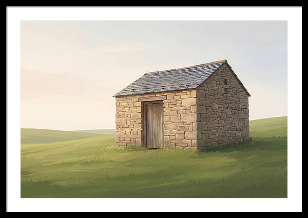 Stone Granary With Wooden Door
