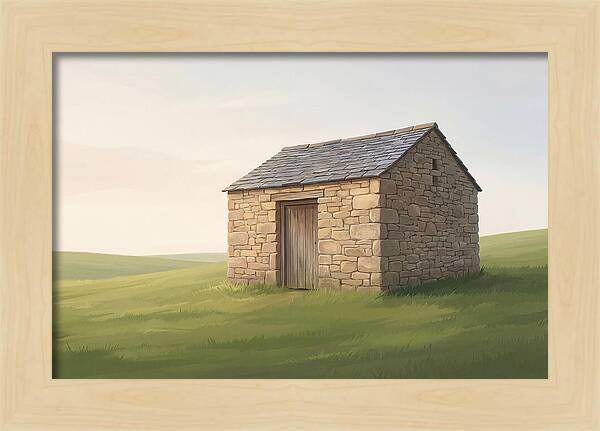 Stone Granary With Wooden Door
