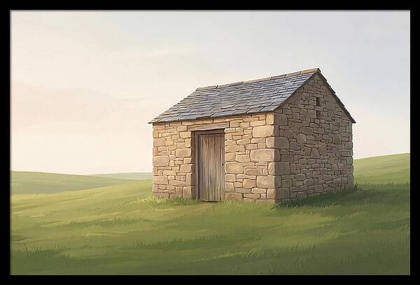 Stone Granary With Wooden Door