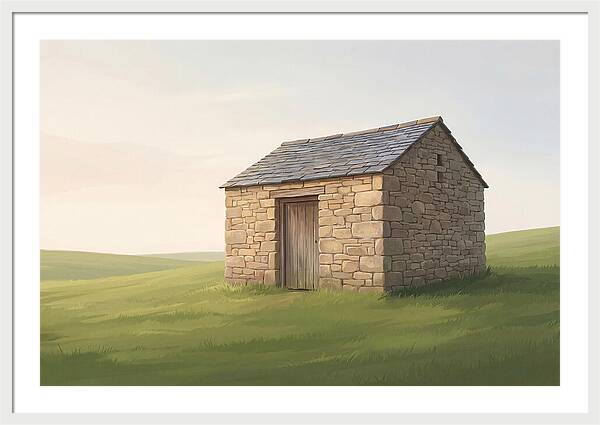 Stone Granary With Wooden Door