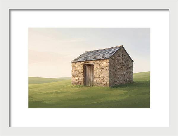 Stone Granary With Wooden Door