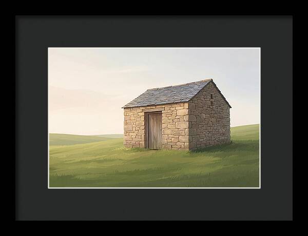 Stone Granary With Wooden Door