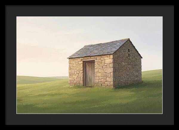 Stone Granary With Wooden Door