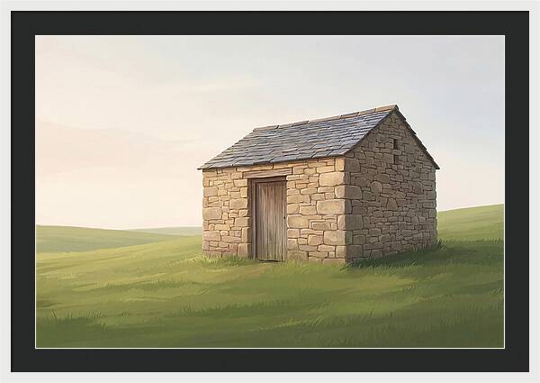Stone Granary With Wooden Door