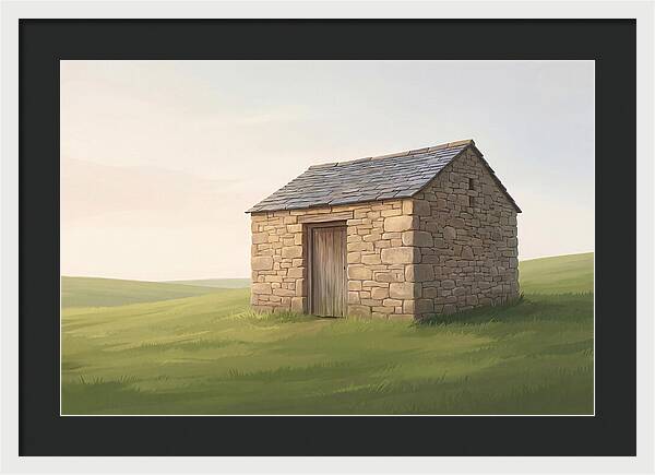 Stone Granary With Wooden Door