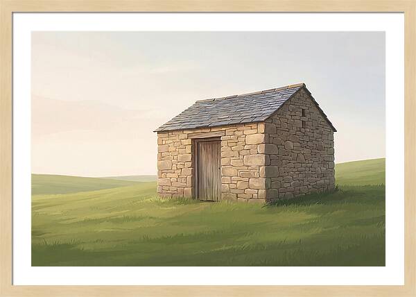 Stone Granary With Wooden Door