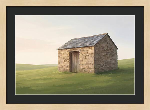 Stone Granary With Wooden Door