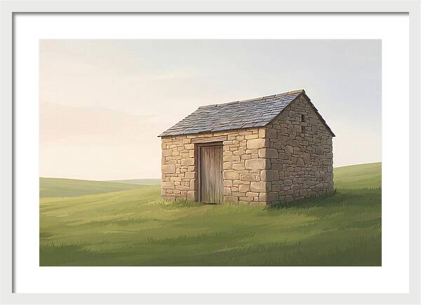 Stone Granary With Wooden Door