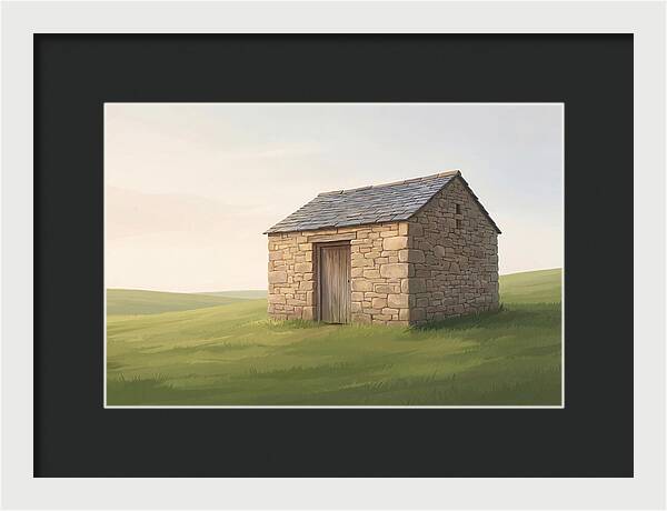 Stone Granary With Wooden Door