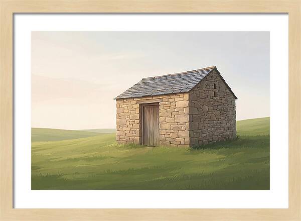 Stone Granary With Wooden Door