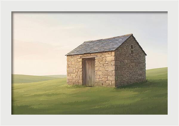 Stone Granary With Wooden Door