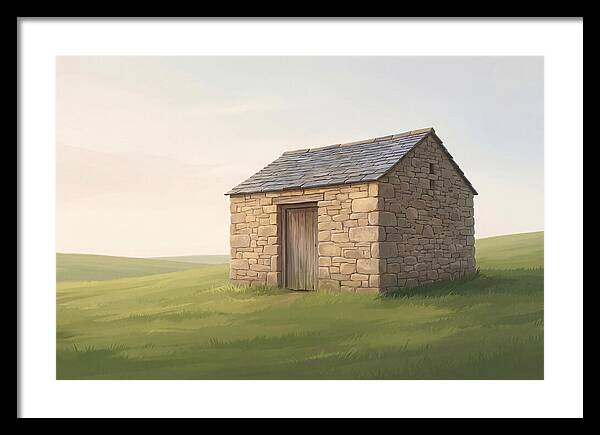 Stone Granary With Wooden Door