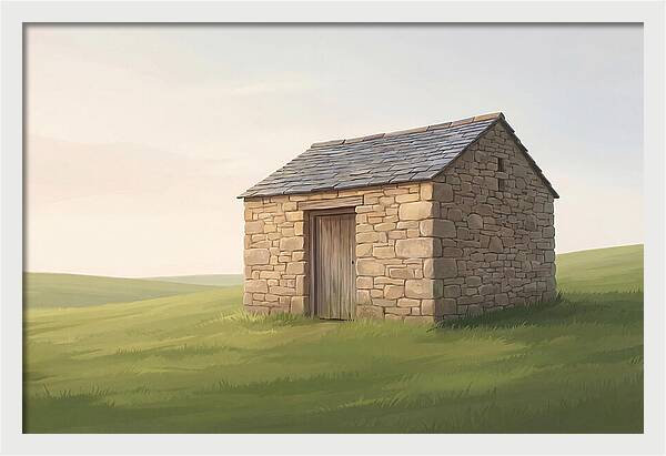 Stone Granary With Wooden Door