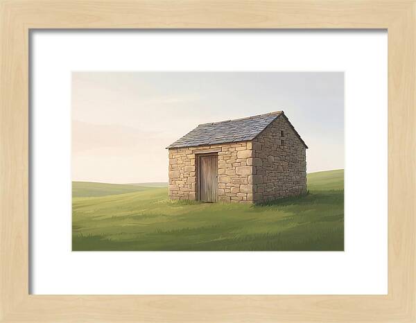 Stone Granary With Wooden Door