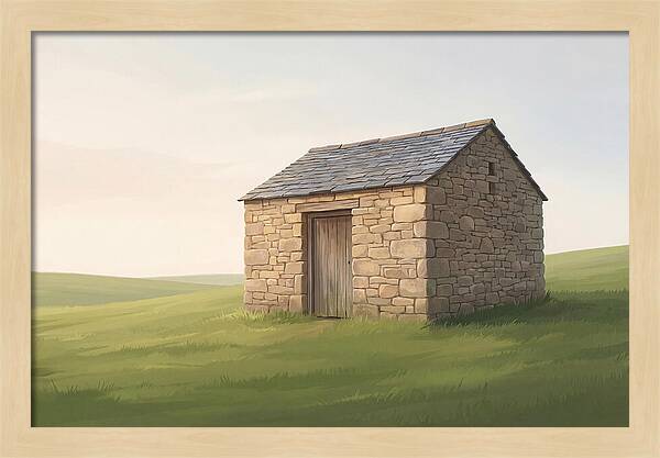 Stone Granary With Wooden Door