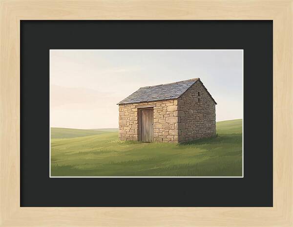 Stone Granary With Wooden Door