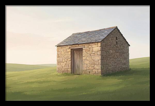 Stone Granary With Wooden Door