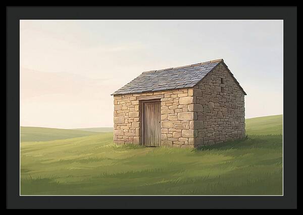 Stone Granary With Wooden Door