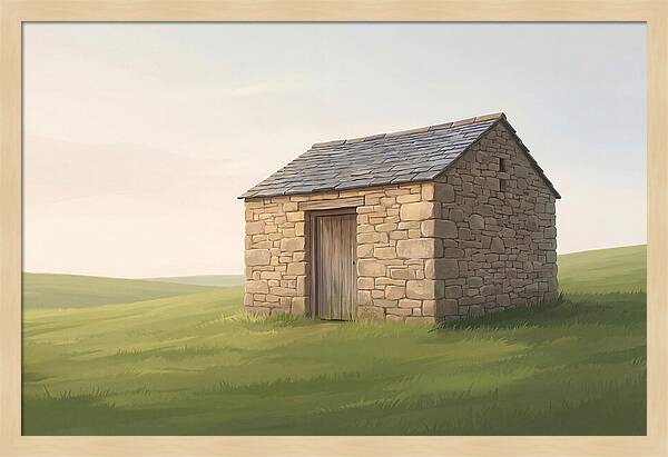 Stone Granary With Wooden Door
