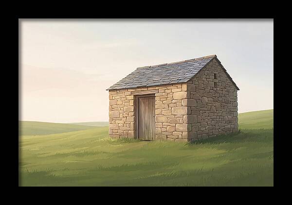 Stone Granary With Wooden Door