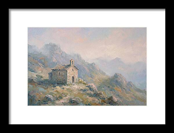Stone Hermitage Chapel In Mountains