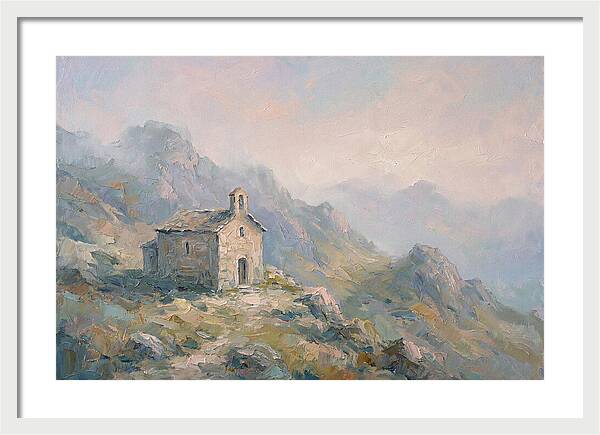 Stone Hermitage Chapel In Mountains