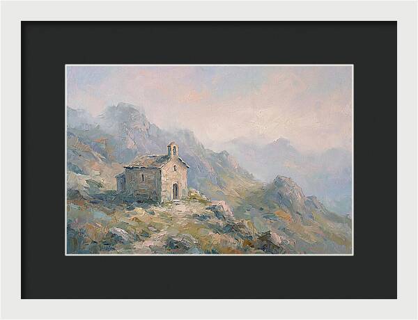 Stone Hermitage Chapel In Mountains