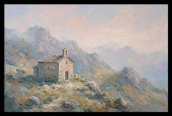 Stone Hermitage Chapel In Mountains