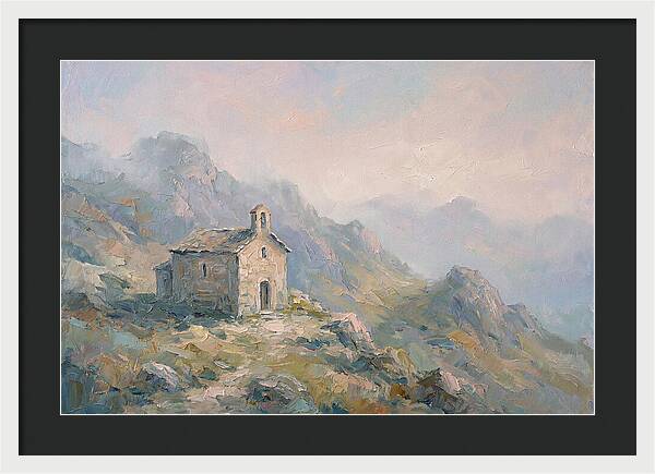 Stone Hermitage Chapel In Mountains