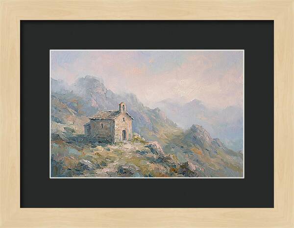 Stone Hermitage Chapel In Mountains