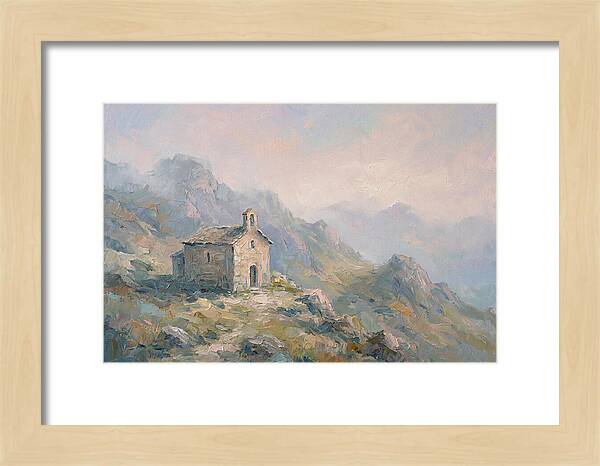 Stone Hermitage Chapel In Mountains