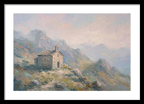 Stone Hermitage Chapel In Mountains