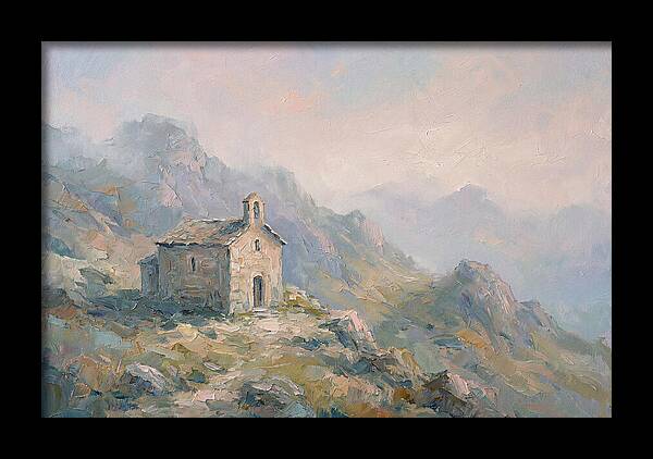 Stone Hermitage Chapel In Mountains