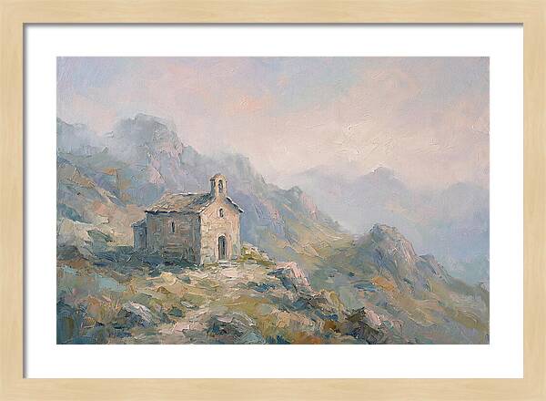 Stone Hermitage Chapel In Mountains