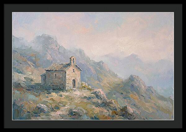 Stone Hermitage Chapel In Mountains