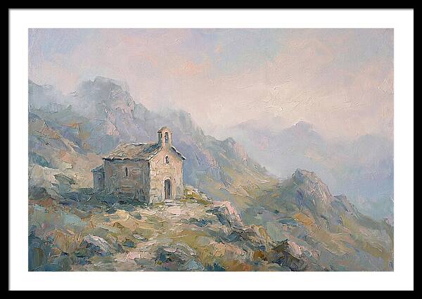 Stone Hermitage Chapel In Mountains