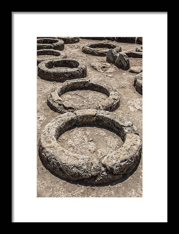 Stone Inspired Circles In Earthy Grey
