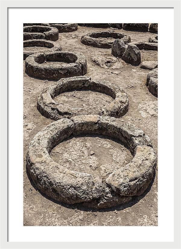 Stone Inspired Circles In Earthy Grey