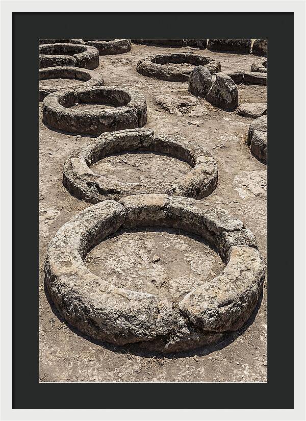 Stone Inspired Circles In Earthy Grey