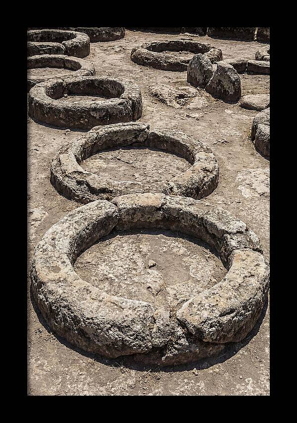 Stone Inspired Circles In Earthy Grey