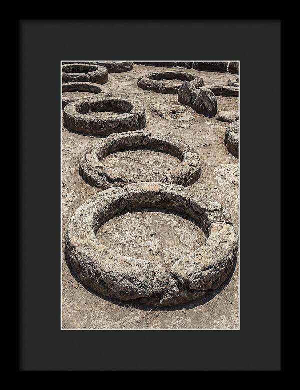 Stone Inspired Circles In Earthy Grey