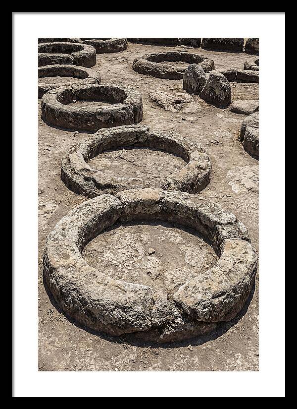 Stone Inspired Circles In Earthy Grey