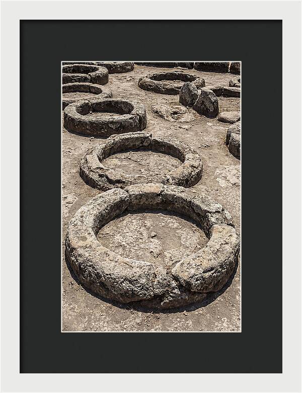 Stone Inspired Circles In Earthy Grey