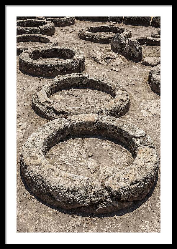 Stone Inspired Circles In Earthy Grey