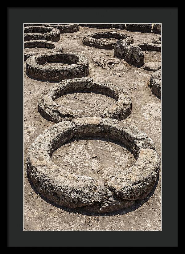 Stone Inspired Circles In Earthy Grey
