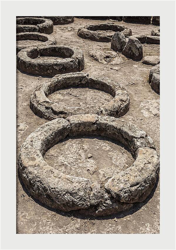Stone Inspired Circles In Earthy Grey