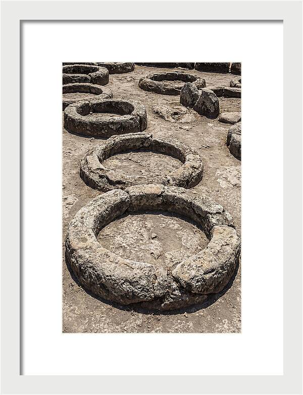 Stone Inspired Circles In Earthy Grey