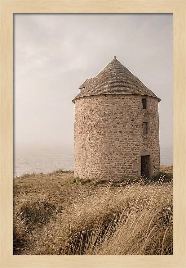 Stone Mill By The Sea